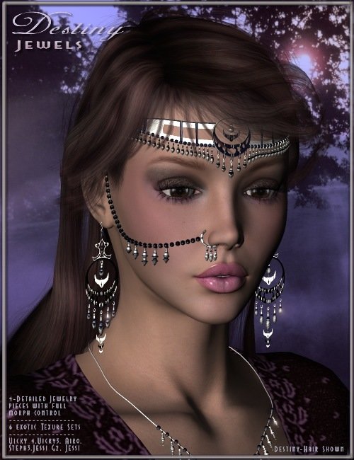 Destiny-Jewels by: Magix 101, 3D Models by Daz 3D