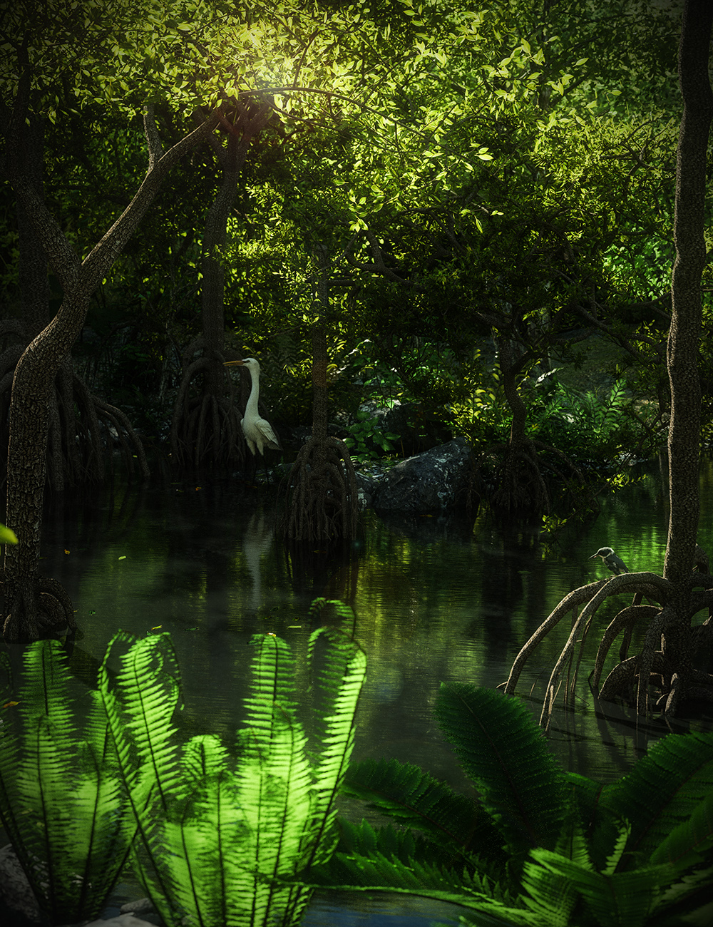 Mangrove Trees, Roots and Bushes for Iray Mangrove Trees, Roots and Bushes for Iray by: MartinJFrost, 3D Models by Daz 3D