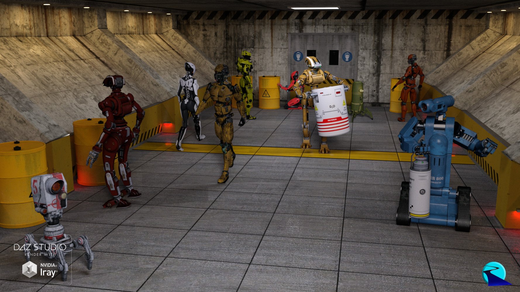 Now-Crowd Billboards - Droids Now-Crowd Billboards - Droids by: RiverSoft Art, 3D Models by Daz 3D