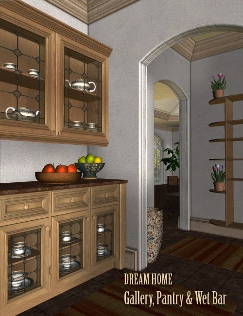 Dream Home: Pantry, Gallery & Wet Bar by: , 3D Models by Daz 3D