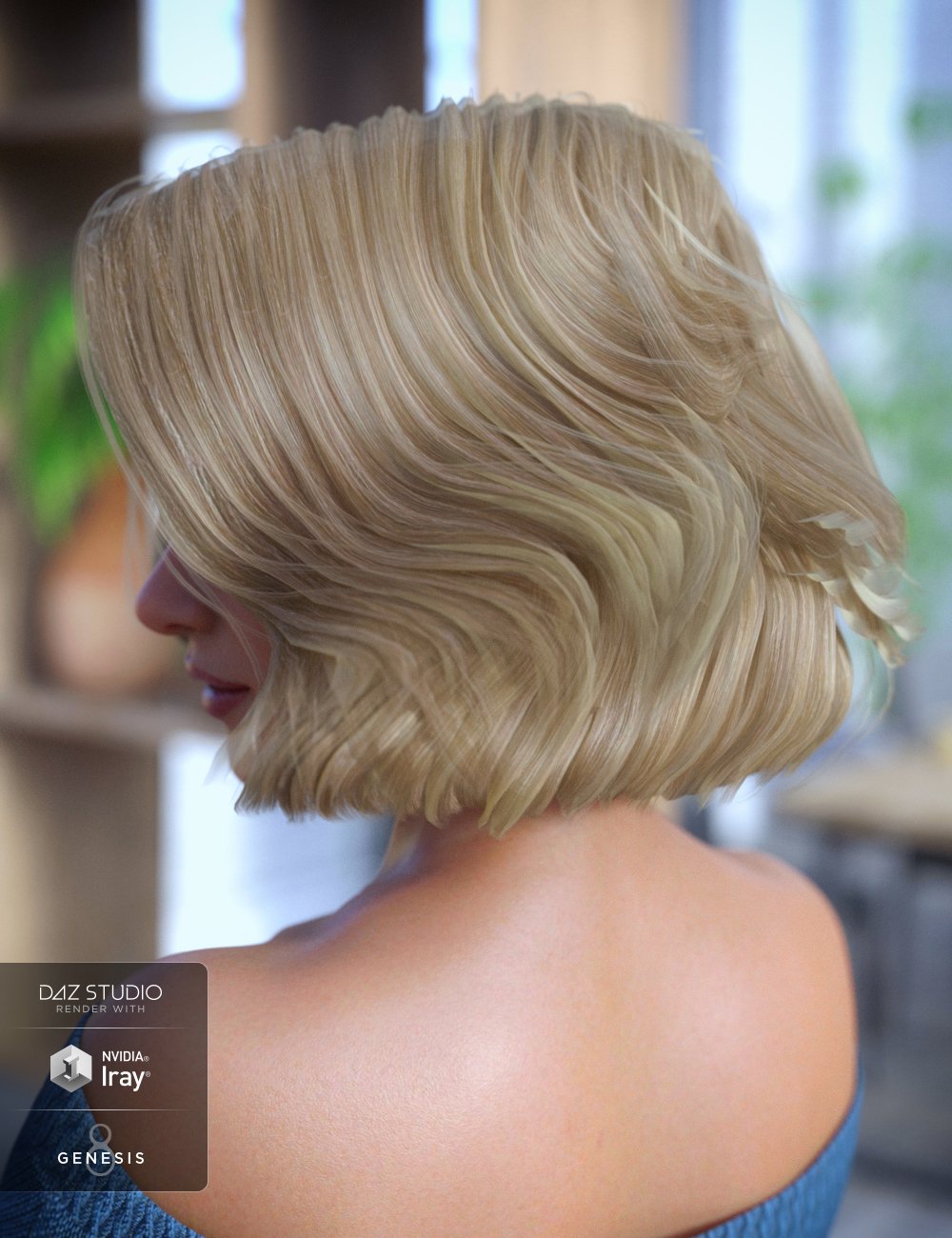 Starlette Hair for Genesis 3 and 8 Female(s)