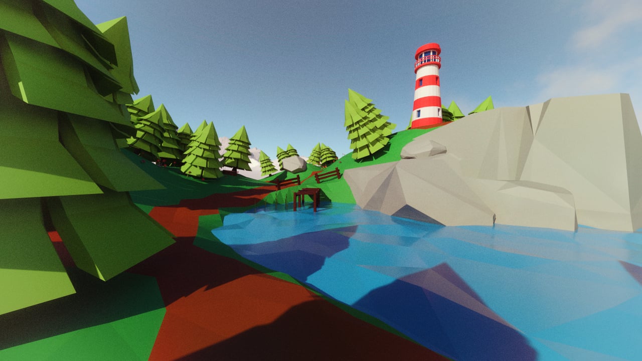 Low Poly Nature Toon Environment by: Mely3D, 3D Models by Daz 3D