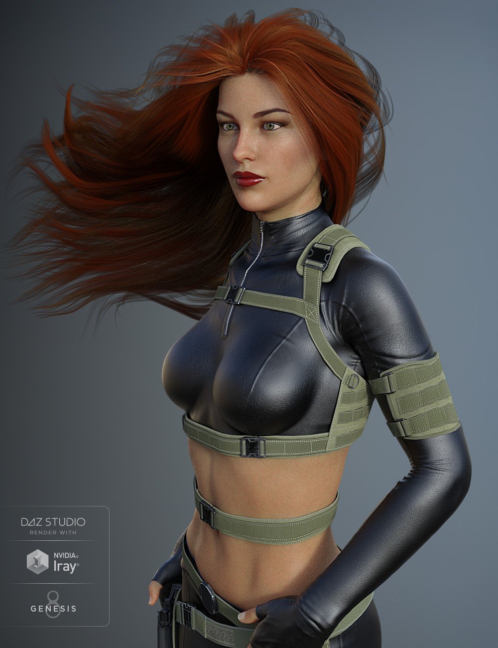 Tactical Belts for Genesis 3 and 8 Female(s) by: smay, 3D Models by Daz 3D
