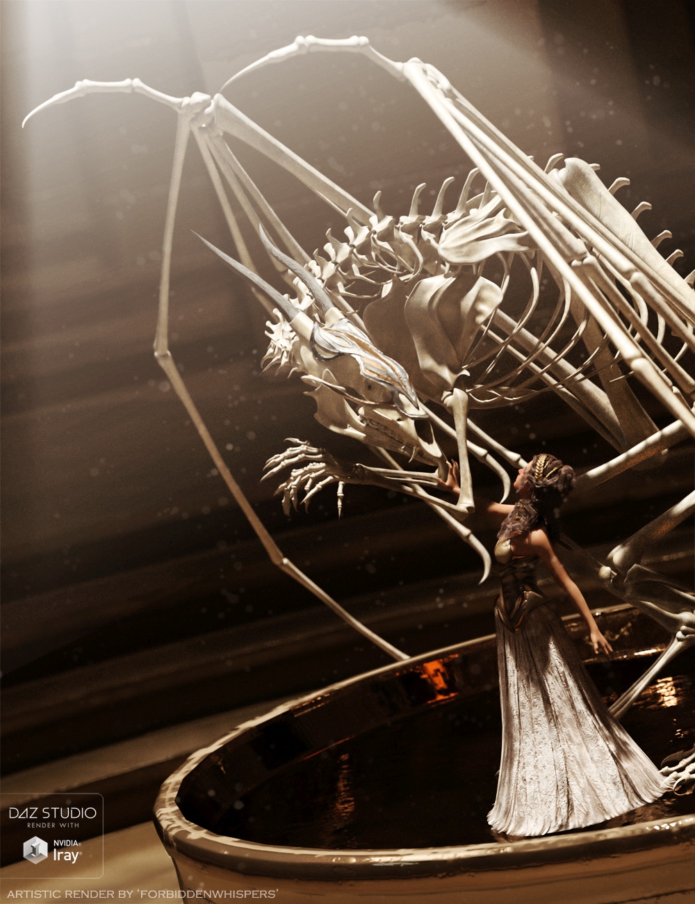 dForce Dragon Wraith Skeleton and Accessories | Daz 3D