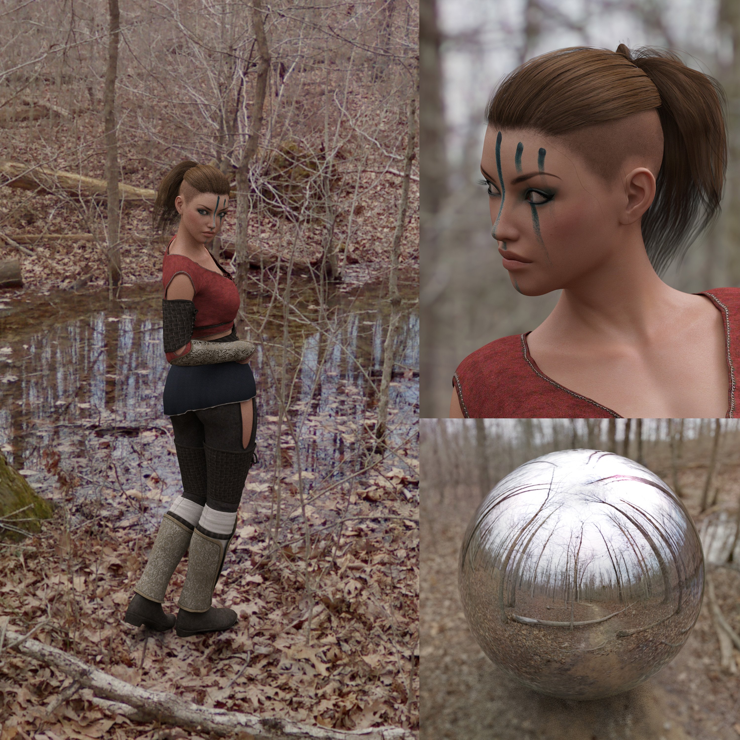 Orestes Iray HDRI Enviroment - Haunted Grove at Day by: Orestes Graphics, 3D Models by Daz 3D