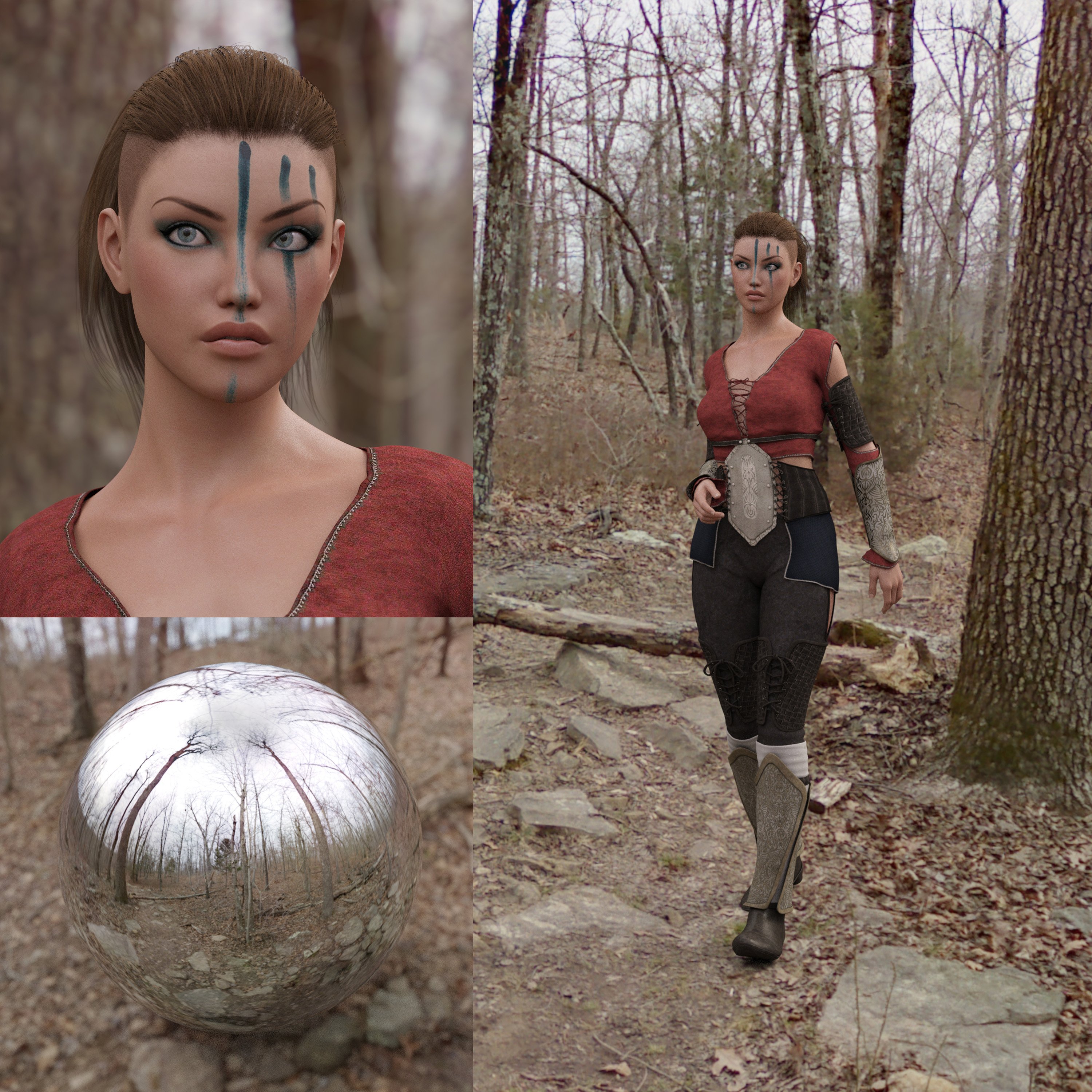 Orestes Iray HDRI Enviroment - Haunted Grove at Day by: Orestes Graphics, 3D Models by Daz 3D