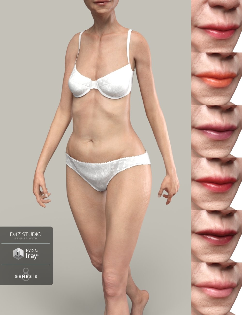 Dorothea for Edie 8 HD Add-On by: RedzStudio, 3D Models by Daz 3D