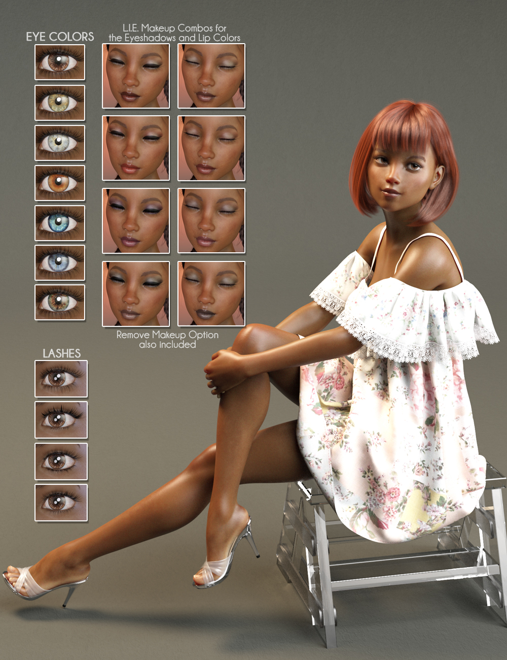 Pix Janella for Mika 8 by: Pixeluna, 3D Models by Daz 3D