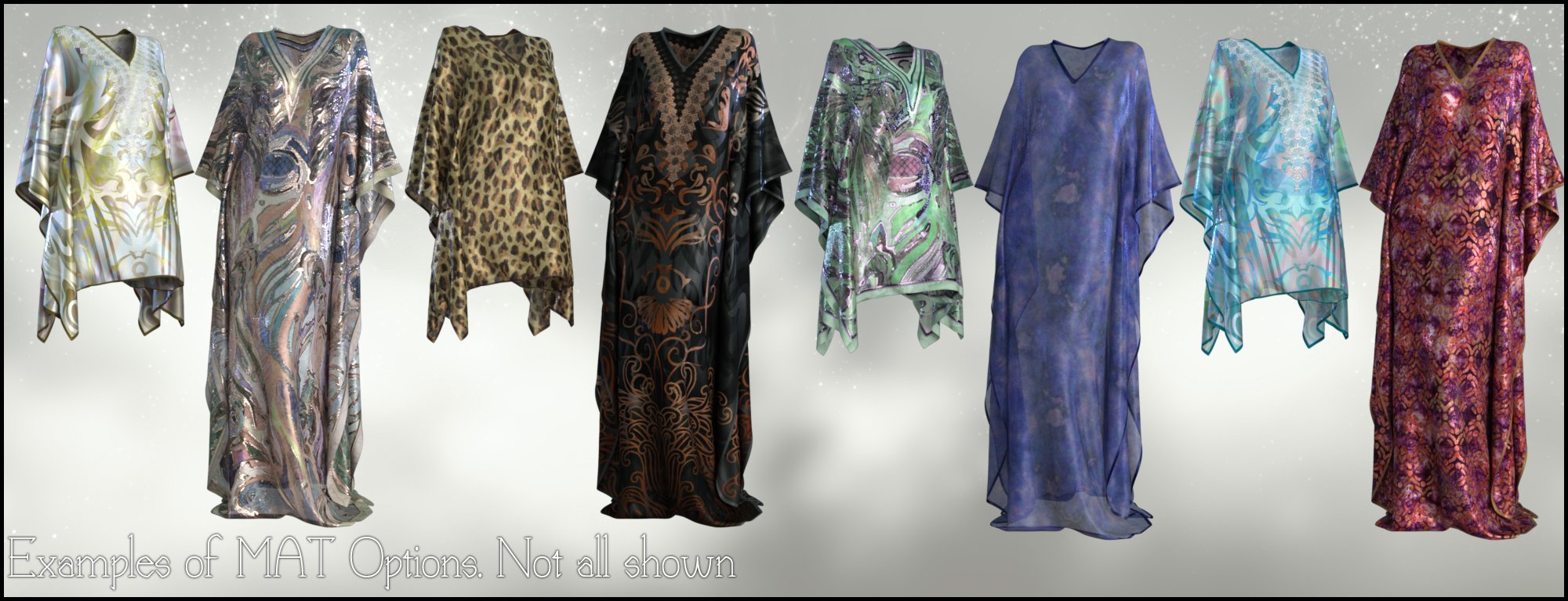 dForce Kaftans for Genesis 8 Female(s) dForce Kaftans for Genesis 8 Female(s) by: Nikisatez, 3D Models by Daz 3D