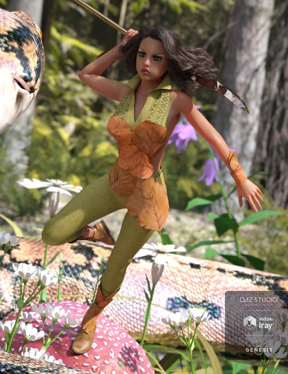 Fantasy Adventure Outfit for Genesis 8 Female(s)