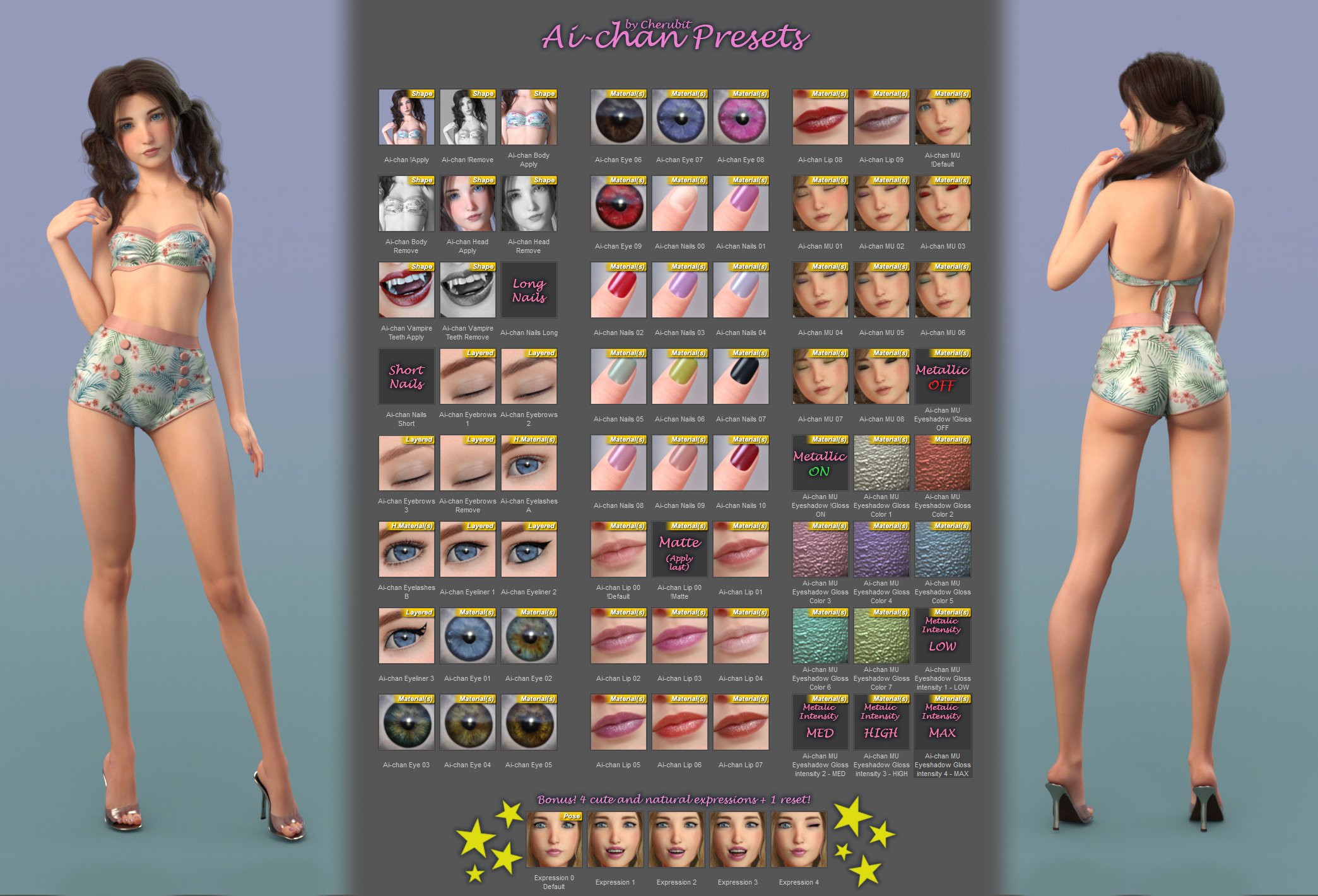 Ai-chan for Aiko 8 Ai-chan for Aiko 8 by: Cherubit, 3D Models by Daz 3D