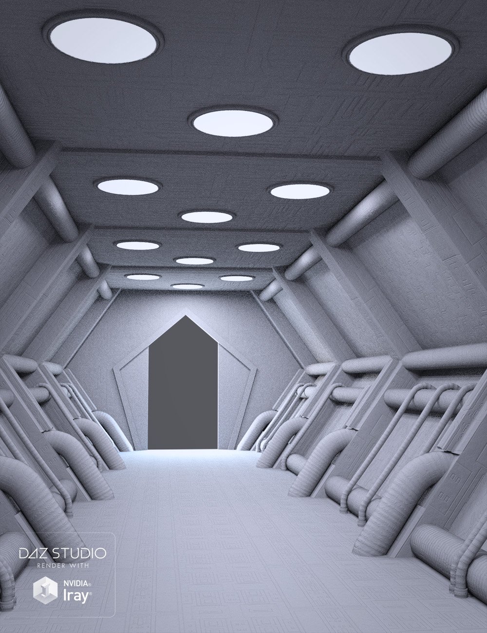 Alien Corridor by: , 3D Models by Daz 3D