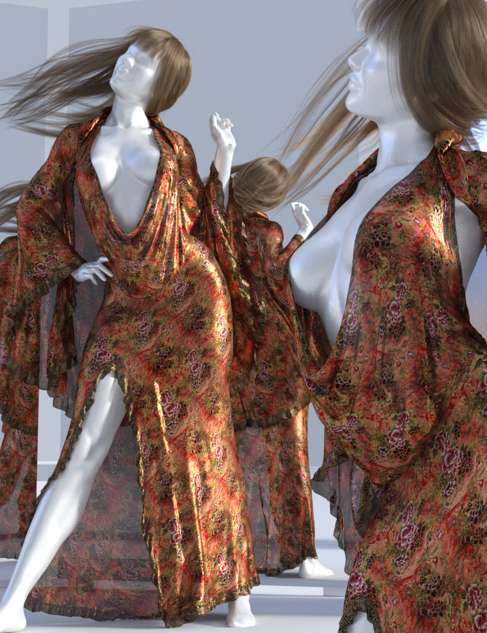 dForce Femme Fatale Dress Textures by: Sshodan, 3D Models by Daz 3D