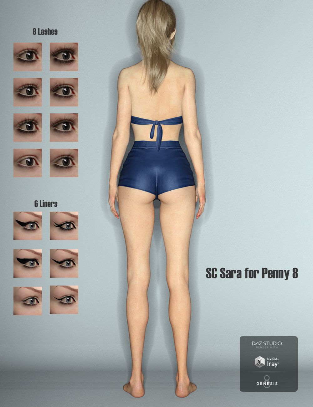 SC Sara for Penny 8 by: Second-Circle, 3D Models by Daz 3D
