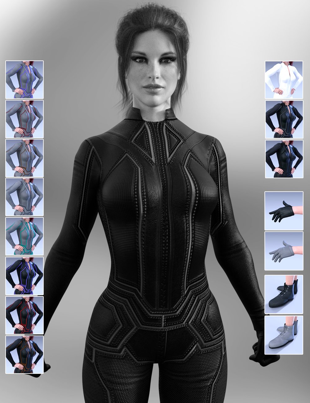 X-Fashion Falcon Outfit for Genesis 8 Female(s) by: xtrart-3d, 3D Models by Daz 3D