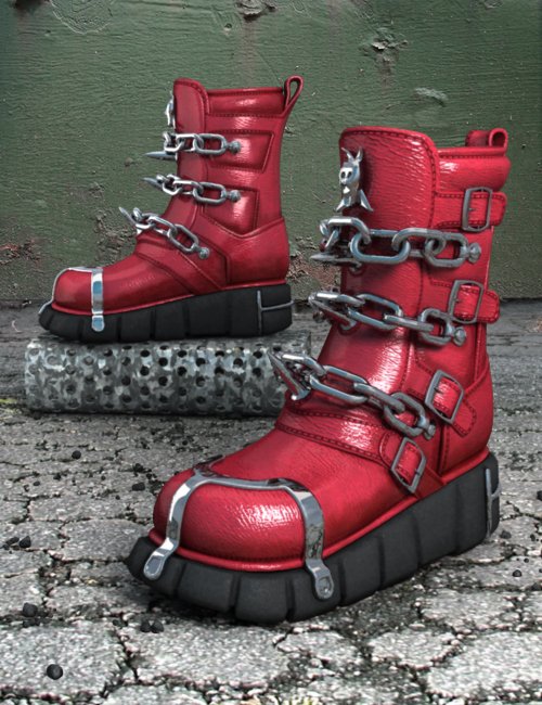 Sci-fi Boots For M3 and David by: , 3D Models by Daz 3D