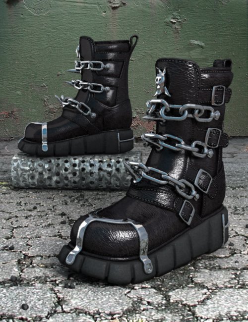 Sci-fi Boots For M3 and David by: , 3D Models by Daz 3D
