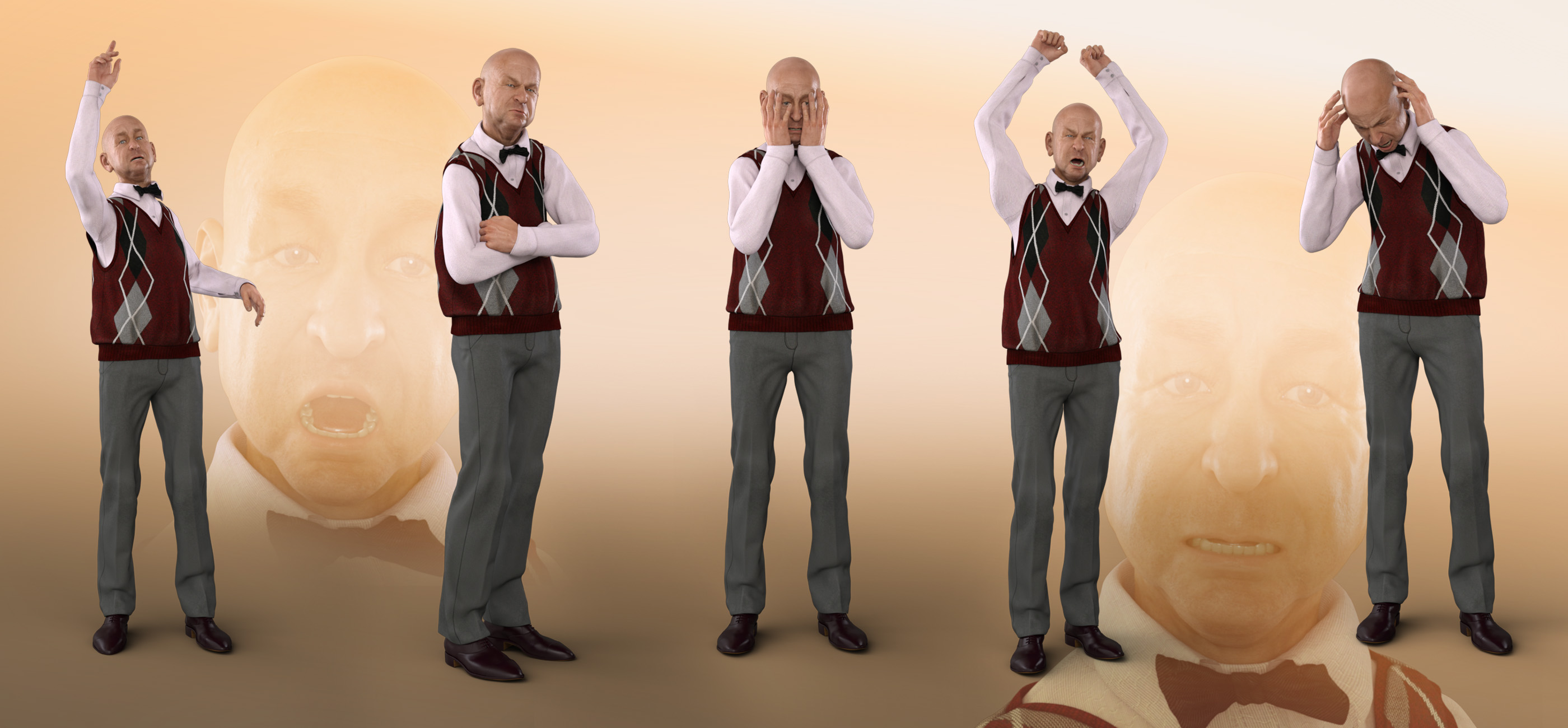 Z Grouchy Mood - Poses and Expressions for Floyd 8 and Genesis 8 Male Z Grouchy Mood - Poses and Expressions for Floyd 8 and Genesis 8 Male by: Zeddicuss, 3D Models by Daz 3D