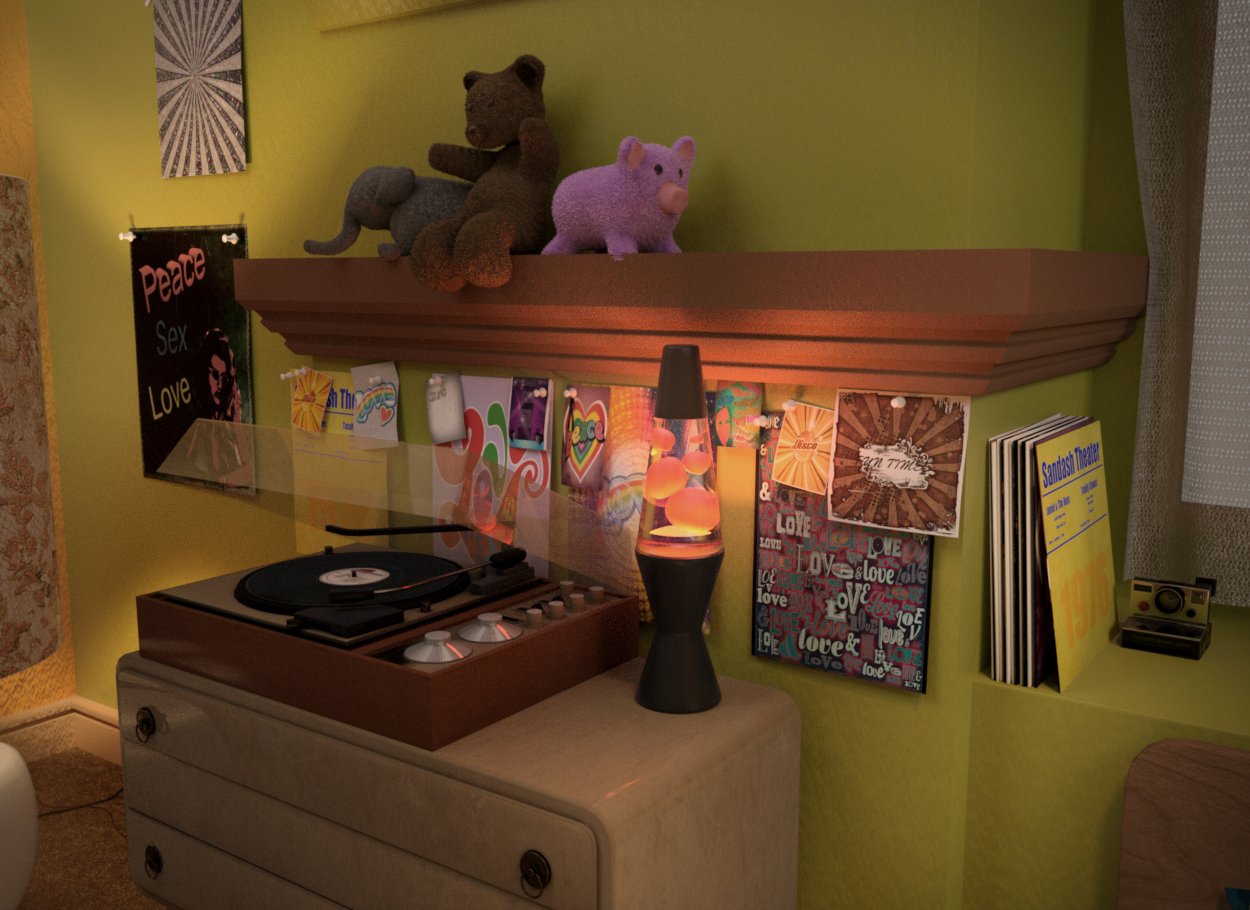 FG 70's Room FG 70's Room by: Fugazi1968, 3D Models by Daz 3D