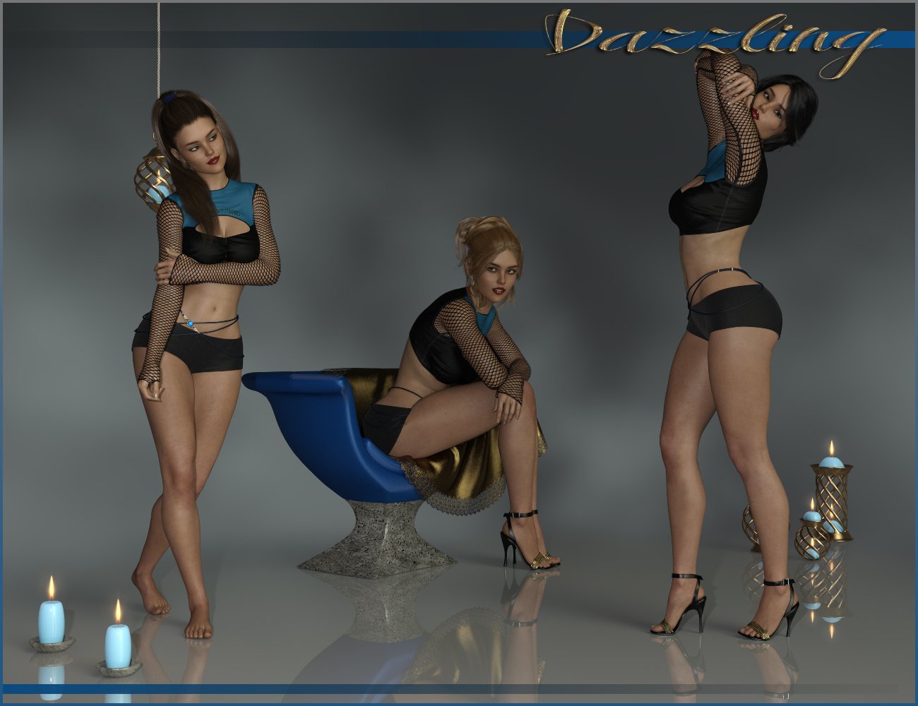 Dazzling - Poses for Genesis 3 and 8 Female(s) by: ilona, 3D Models by Daz 3D