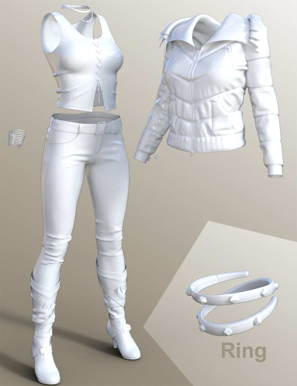 Manhattan Outfit for Genesis 8 Female(s) Manhattan Outfit for Genesis 8 Female(s) by: Blue Rabbit, 3D Models by Daz 3D