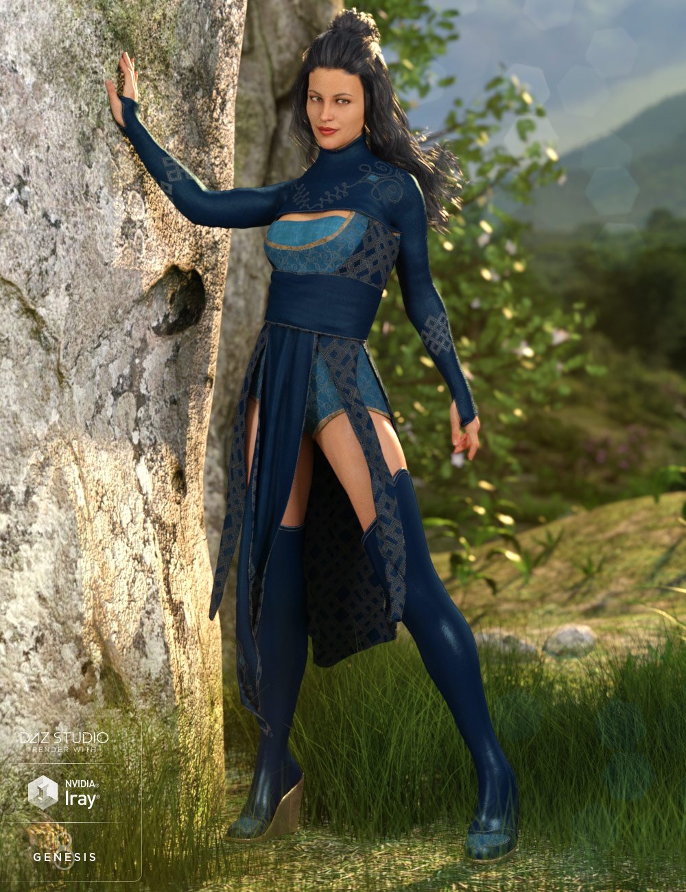 dForce Akemi Outfit Textures by: Anna Benjamin, 3D Models by Daz 3D