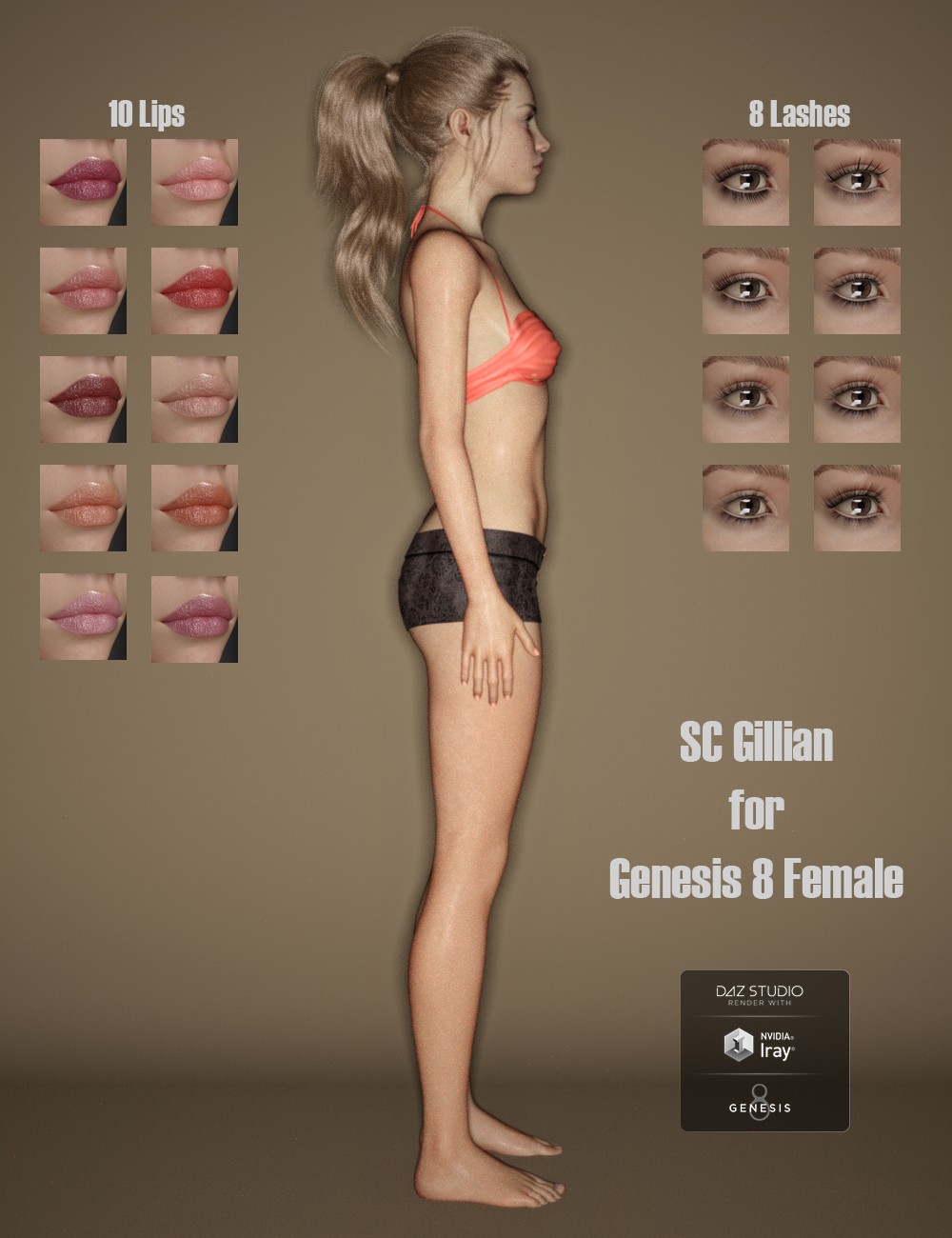 SC Gillian for Genesis 8 Female by: Second-Circle, 3D Models by Daz 3D
