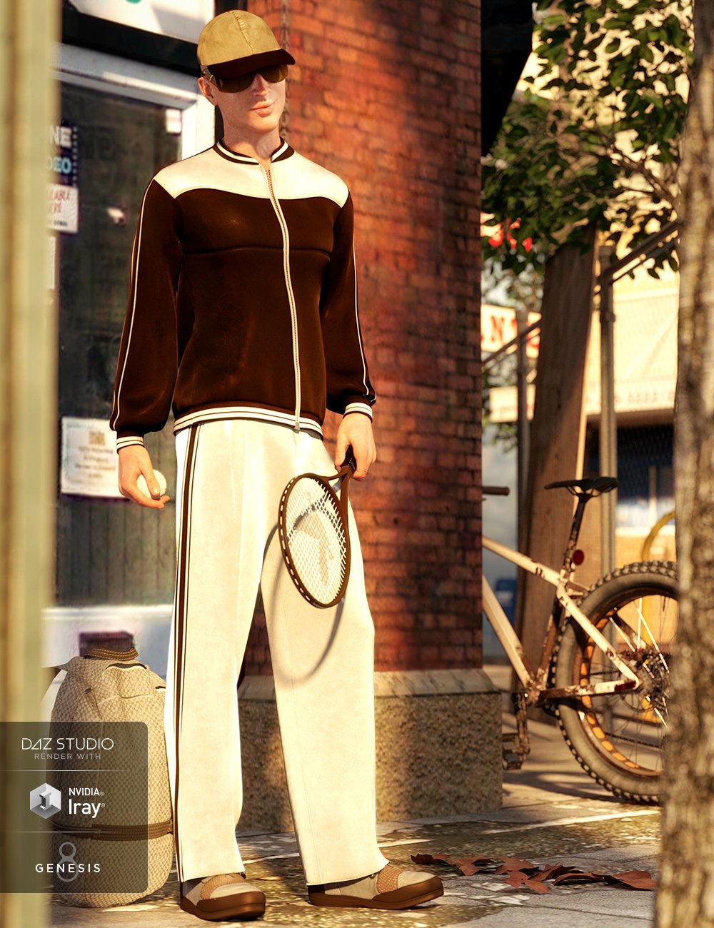 dForce Tracksuit Outfit Textures by: Shox-Design, 3D Models by Daz 3D