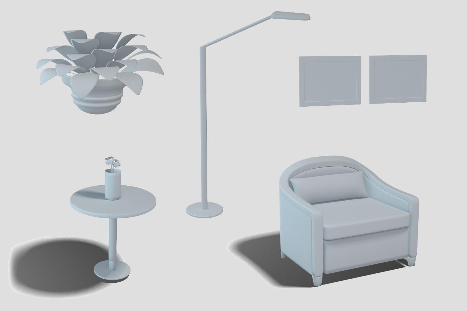 NYC Living Room NYC Living Room by: PerspectX, 3D Models by Daz 3D
