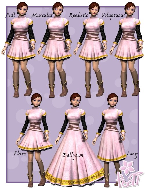 Kai Outfit Kai Outfit by: Xena, 3D Models by Daz 3D