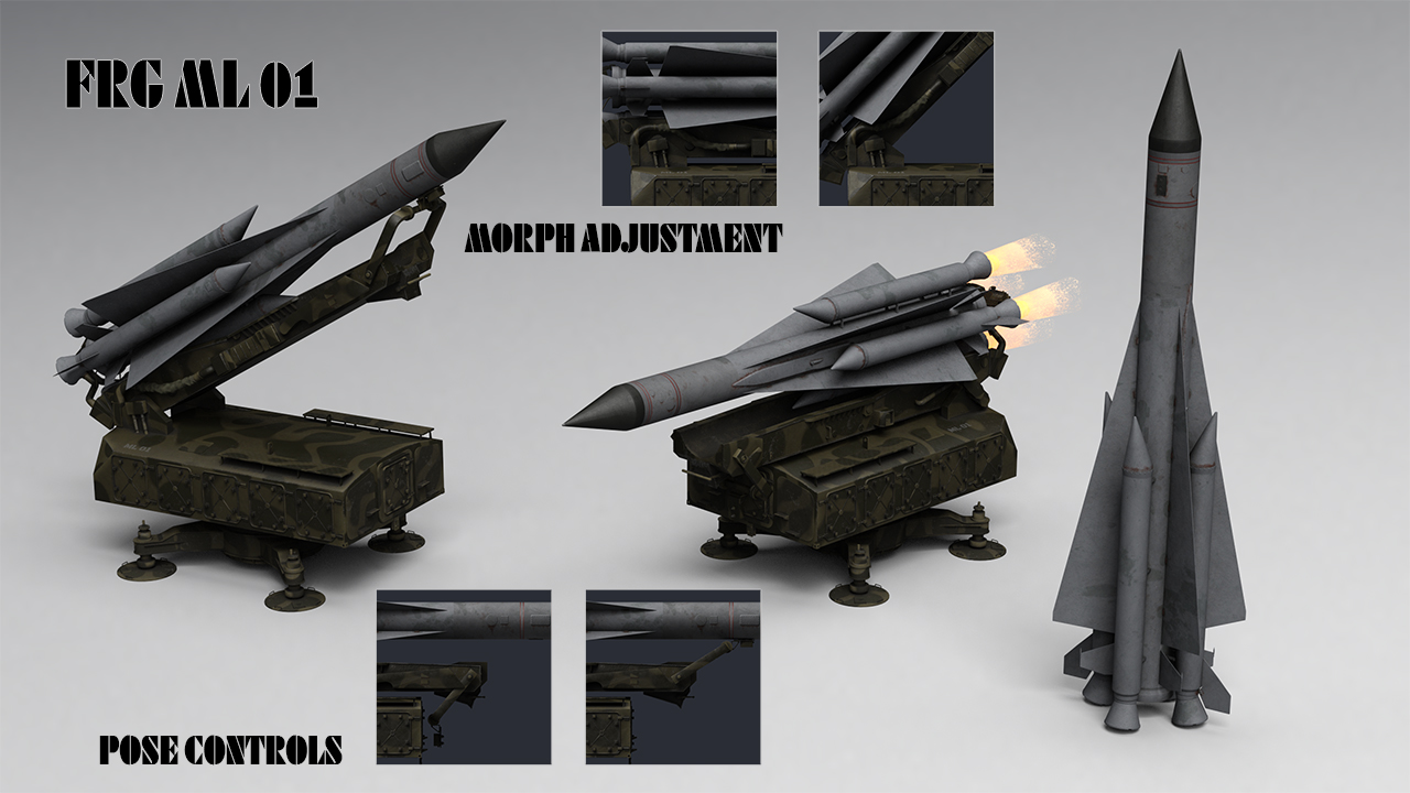 Missile Launcher FRGML 01 Missile Launcher FRGML 01 by: Mely3D, 3D Models by Daz 3D