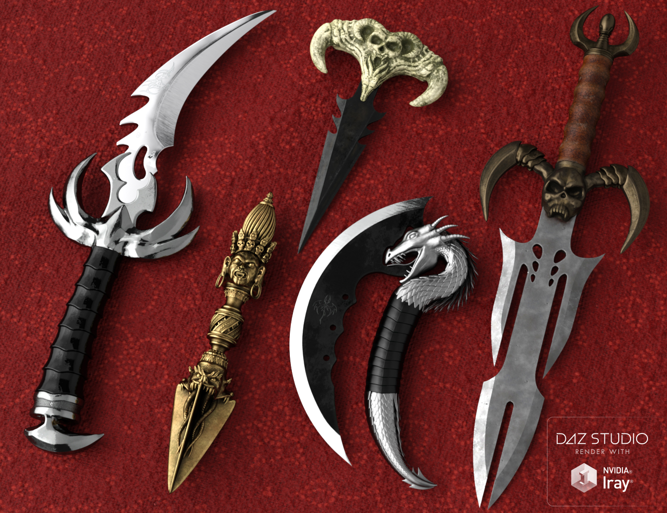 Fantasy Blades Fantasy Blades by: Wicked Creations, 3D Models by Daz 3D