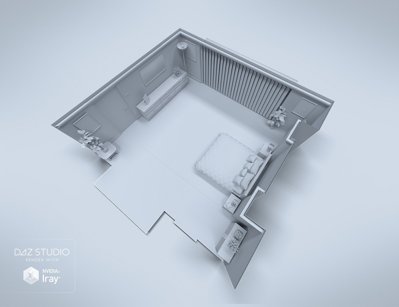 Granite Bedroom by: Predatron, 3D Models by Daz 3D