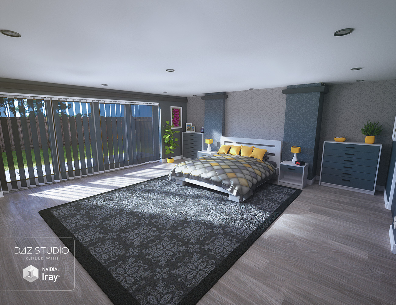 Granite Bedroom Textures by: Predatron, 3D Models by Daz 3D