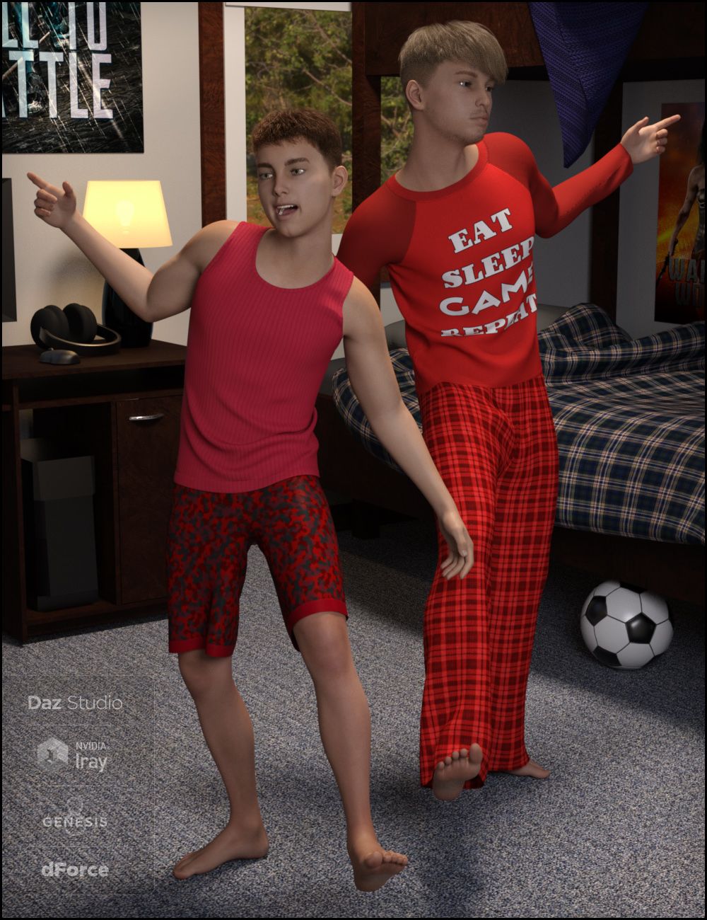 Dforce Boys In The Sun Outfit For Genesis 8 Males Daz 3d