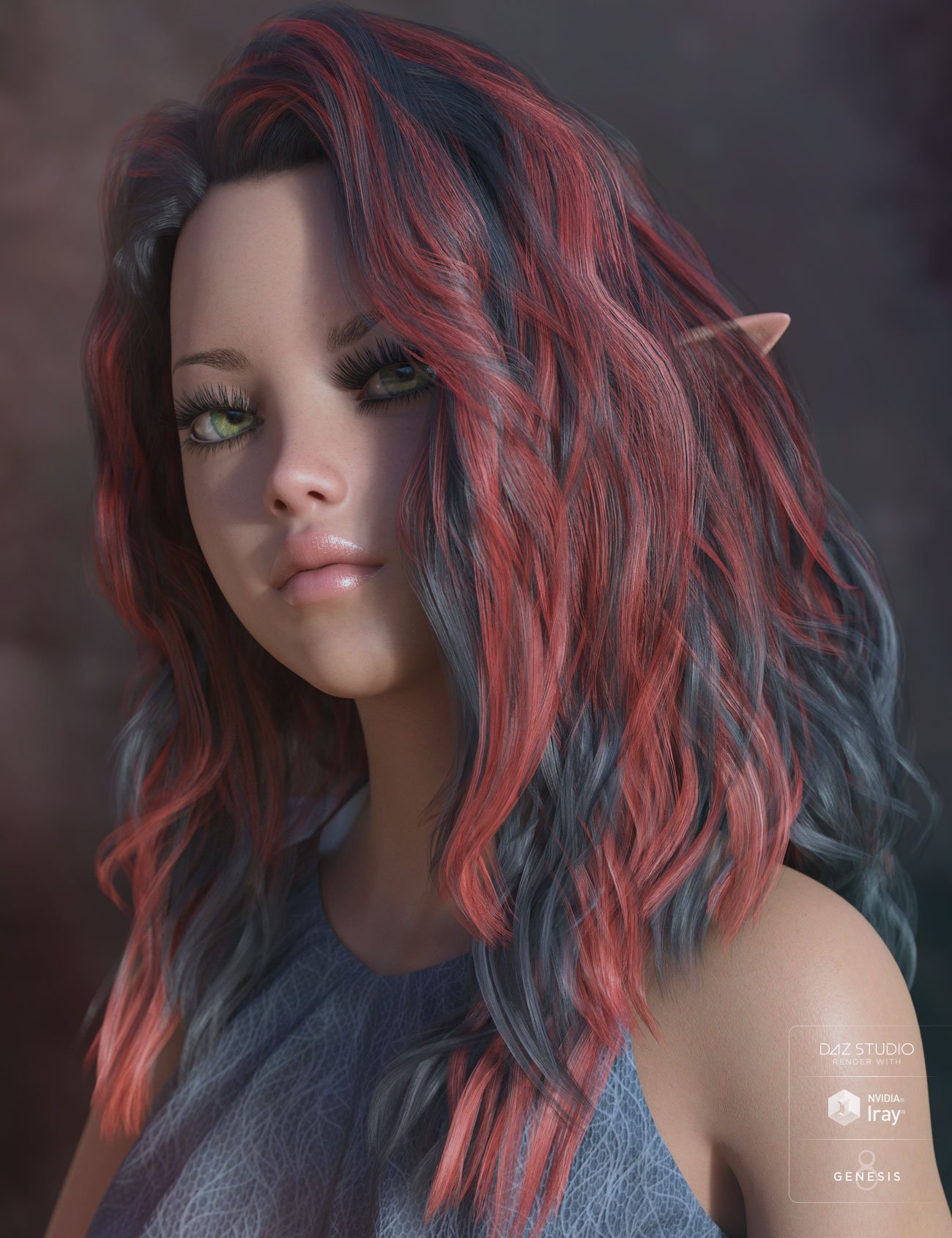 Bronwyn Hair for Genesis 3 & 8 Female(s) by: AprilYSH, 3D Models by Daz 3D