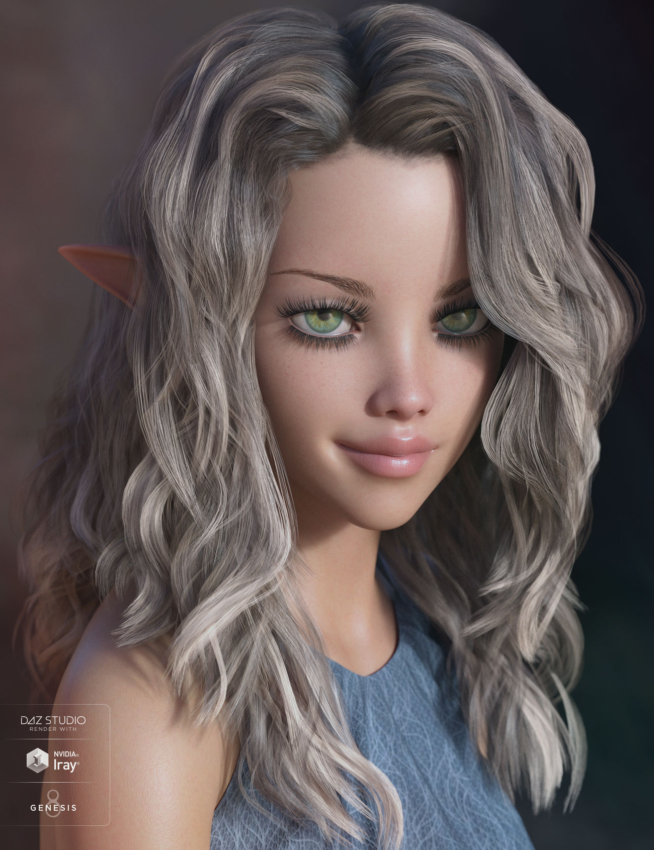 Bronwyn Hair for Genesis 3 & 8 Female(s) by: AprilYSH, 3D Models by Daz 3D