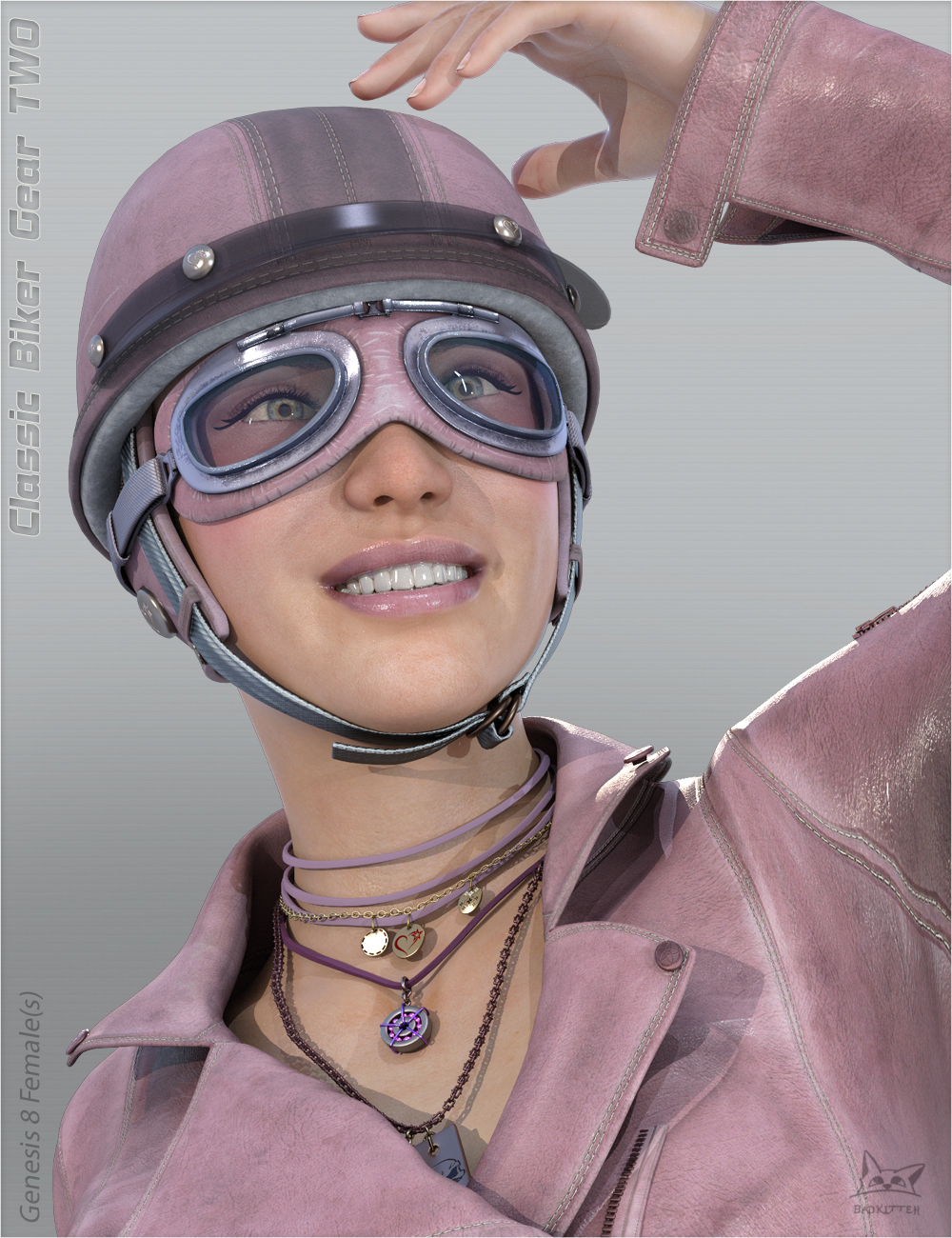 Classic Biker Gear TWO for Genesis 8 Female(s) Classic Biker Gear TWO for Genesis 8 Female(s) by: BadKitteh Co, 3D Models by Daz 3D