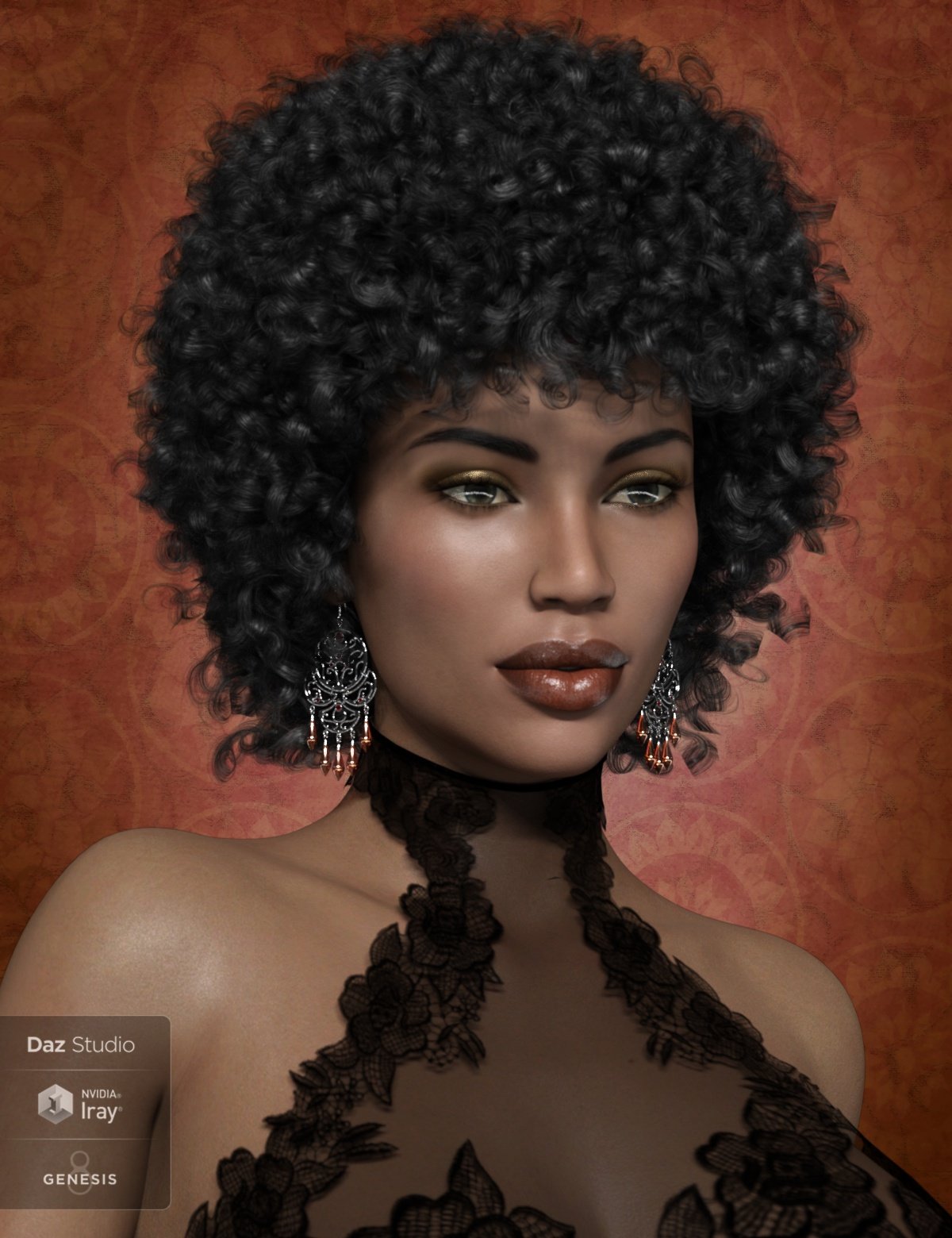 Zahara Hair 2 for Genesis 8 Female(s) by: 3D-GHDesign, 3D Models by Daz 3D