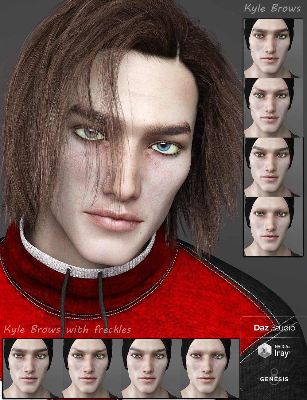 Kyle for Genesis 8 Male by: Darwins Mishap(s), 3D Models by Daz 3D