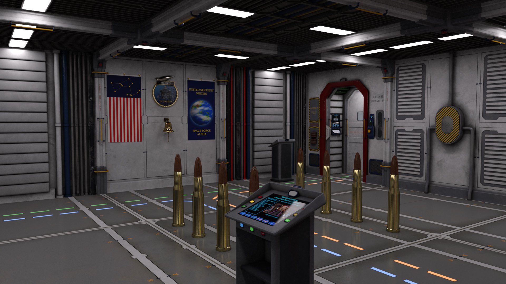 Modular Sci-Fi Quarterdeck Modular Sci-Fi Quarterdeck by: TangoAlpha, 3D Models by Daz 3D