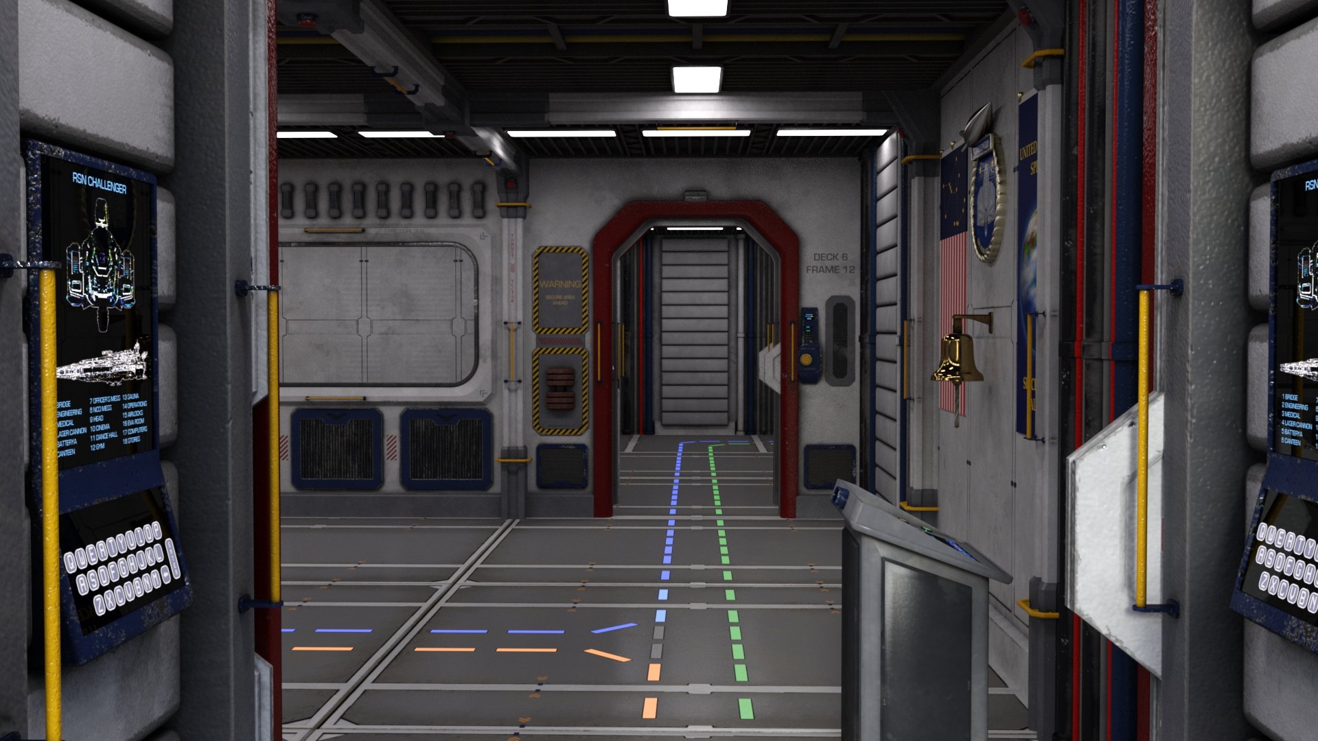 Modular Sci-Fi Quarterdeck Modular Sci-Fi Quarterdeck by: TangoAlpha, 3D Models by Daz 3D