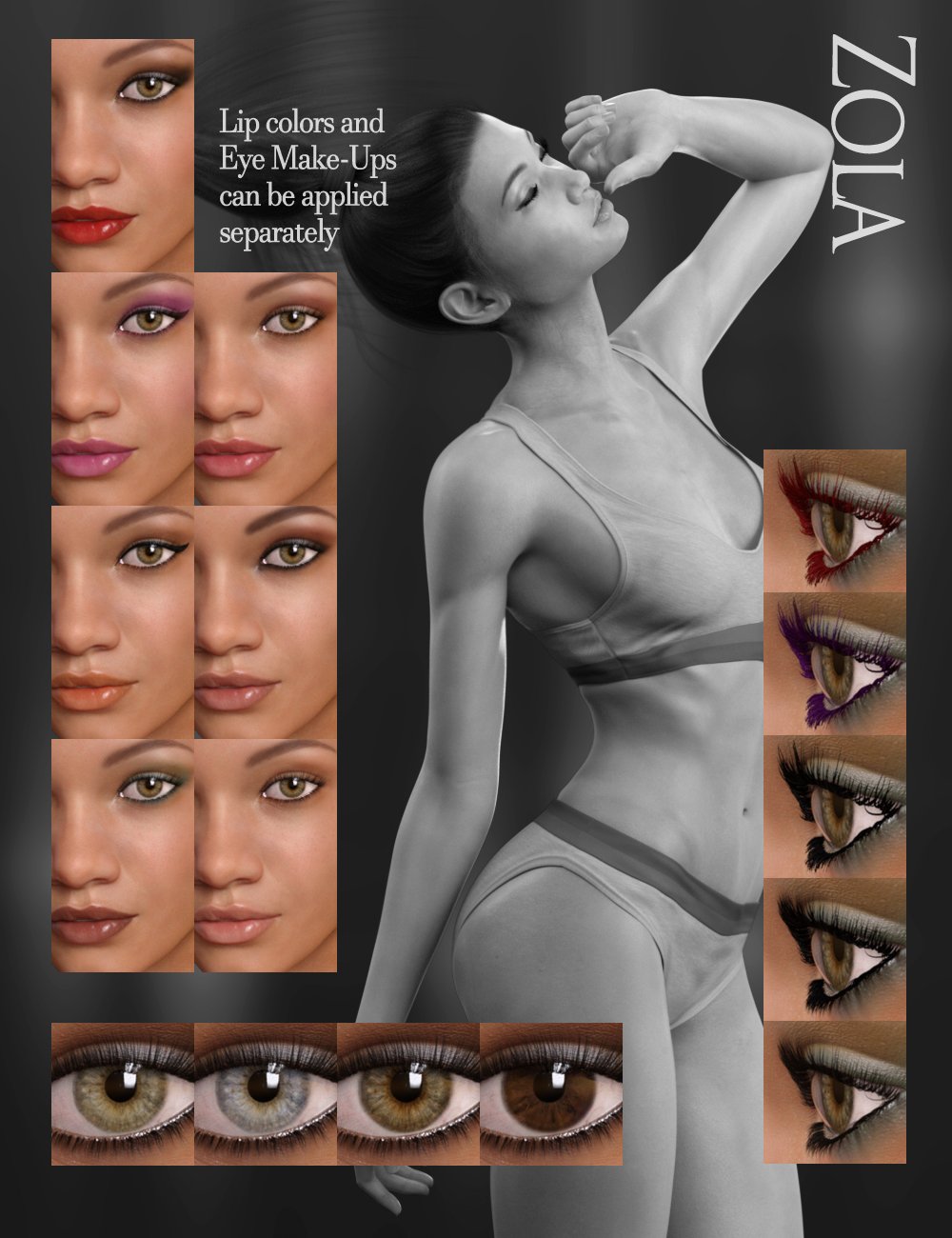 Zola HD for Genesis 8 Female Zola HD for Genesis 8 Female by: Raiya, 3D Models by Daz 3D