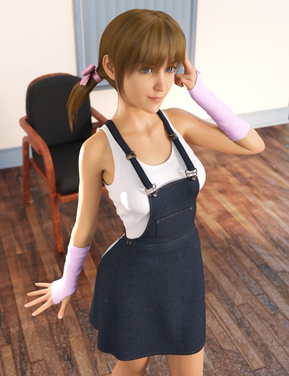 dForce Denim Skirt for Genesis 8 Female(s) by: tentman, 3D Models by Daz 3D