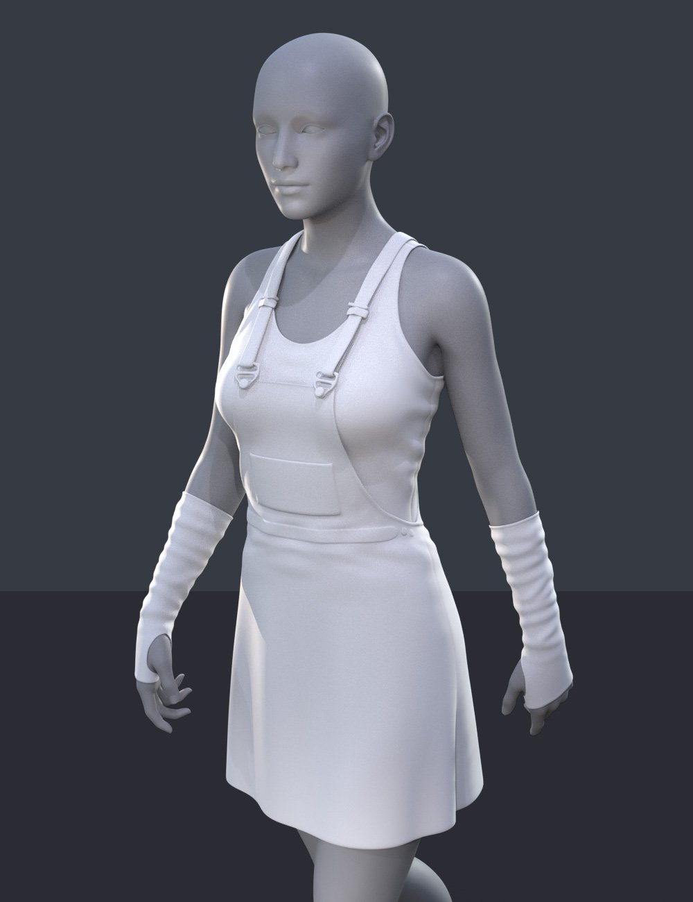 dForce Denim Skirt for Genesis 8 Female(s) by: tentman, 3D Models by Daz 3D