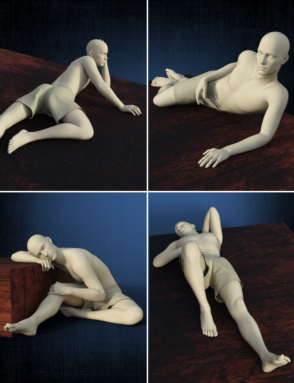 Lazy Poses for Genesis 8 Male by: SJohnston Studio, 3D Models by Daz 3D