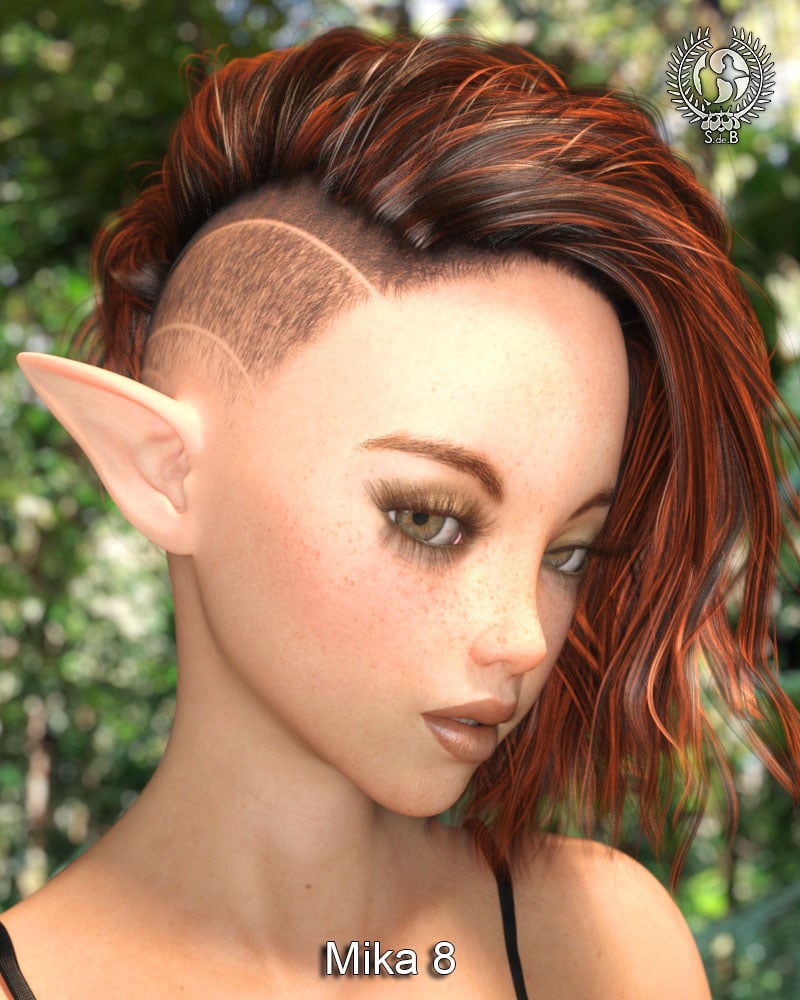 Shaved Side Hair for Genesis 3 and 8 Female(s)