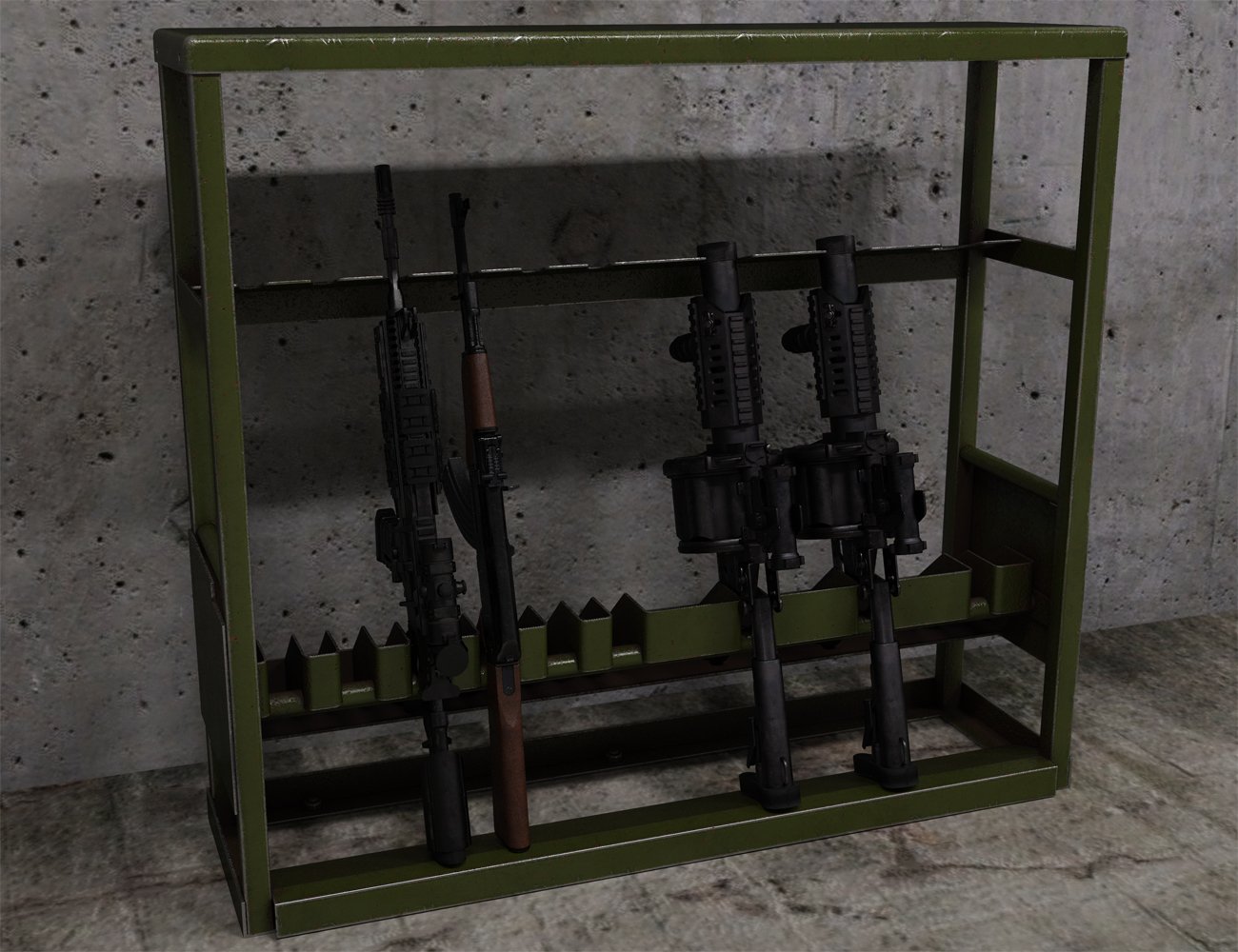 Bunker Tunnel Props by: Rascal3D, 3D Models by Daz 3D