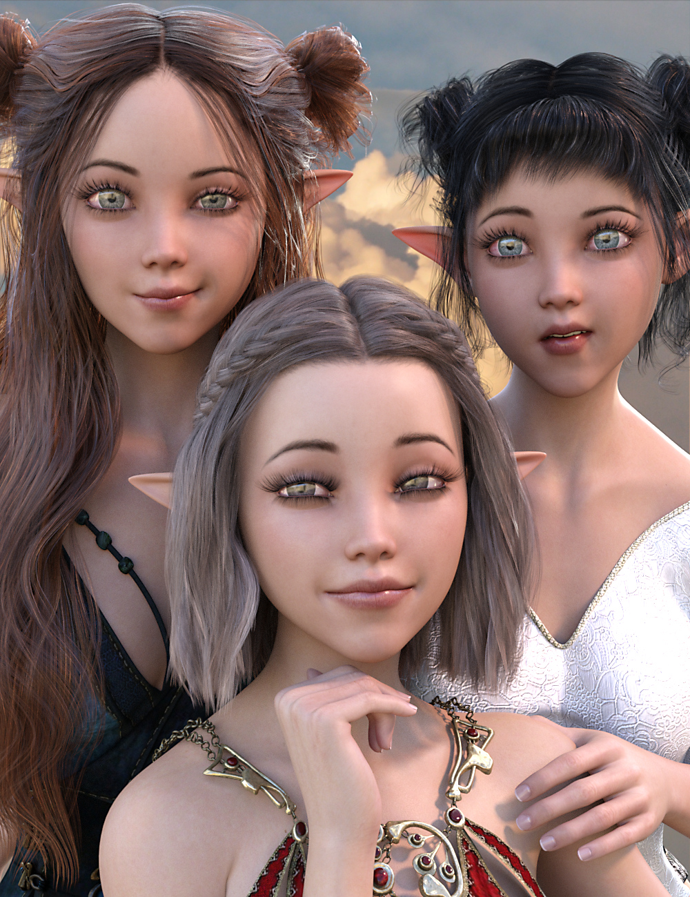 Pixie Dreamgirl Expressions for Mika 8 by: Sharktooth, 3D Models by Daz 3D