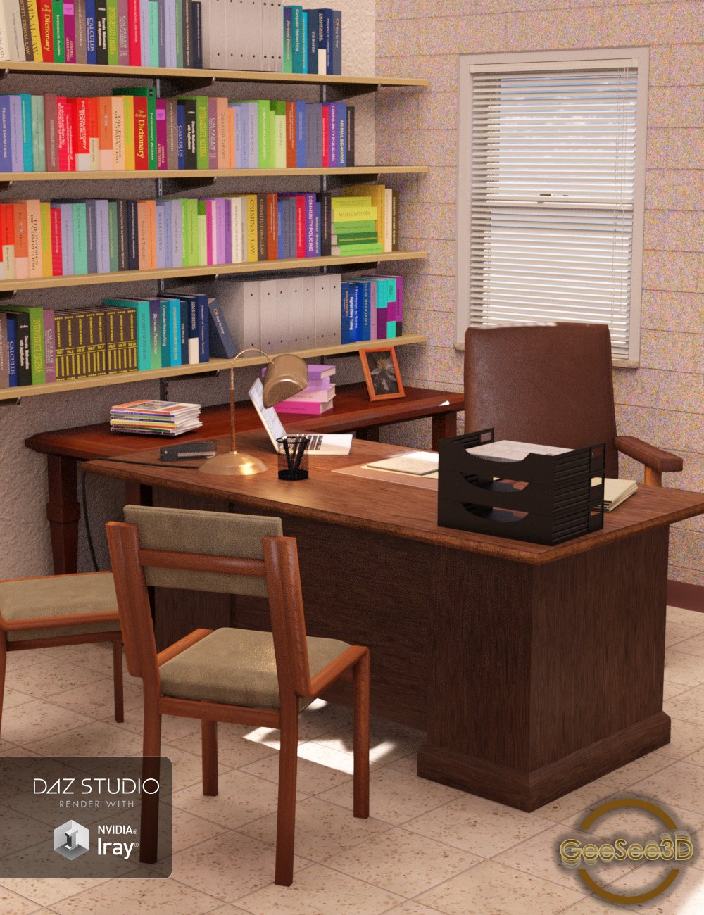 Professor's Office by: GeeSee3D, 3D Models by Daz 3D